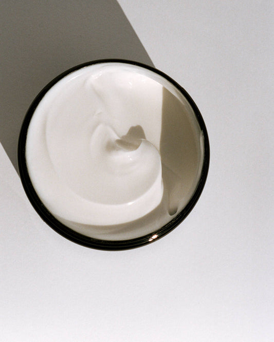 L:a Bruket Body Butter, open jar.