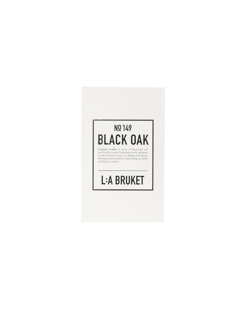 L:A BRUKET No 149 Candle Black Oak, Duftkerze schwarze Eiche, box