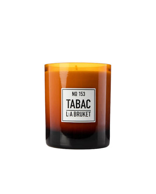 L:A BRUKET No 153 Candle Tabac, Duftkerze Tabak, groß , in Glasgefäß