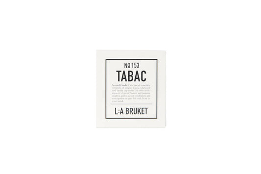 L:A BRUKET No 153 Candle Tabac, Duftkerze Tabak, in Glasgefäß
