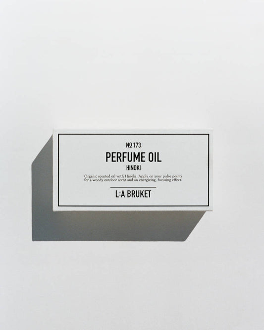 L:A BRUKET No 173 Perfume Oil Hinoki, box