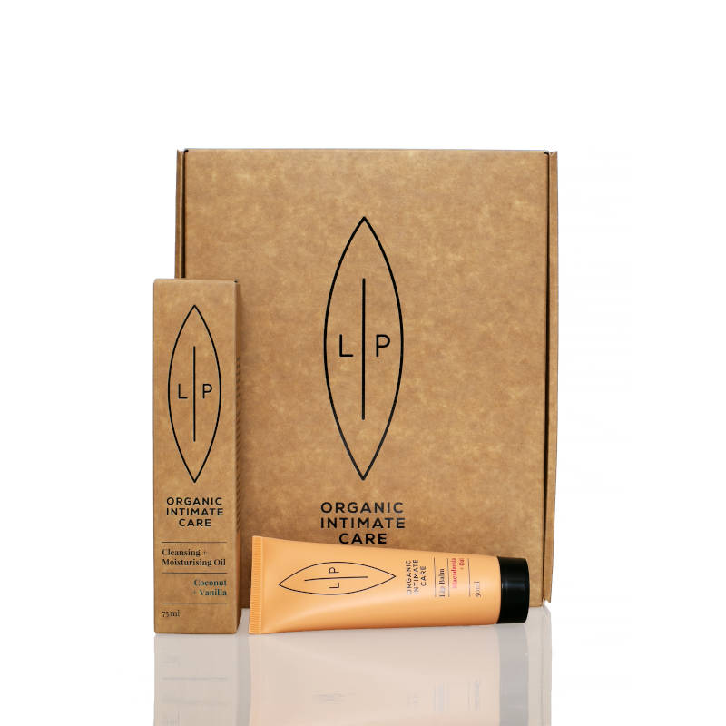 LIP INTIMATE CARE Geschenkset: Cleansing + Moisturising Oil Coconut + Vanilla & Lip Balm