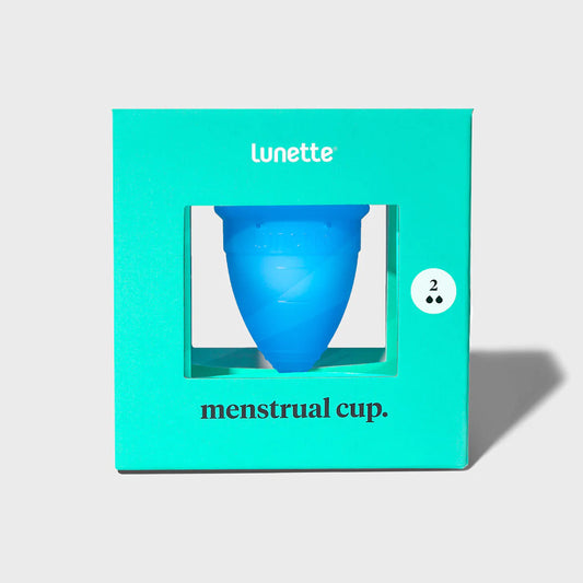 LUNETTE Menstruationskappe, Blau Modell 2  