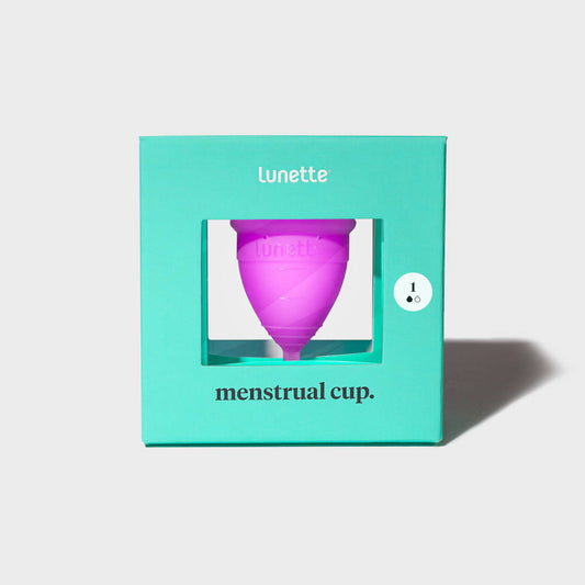 LUNETTE Menstruationskappe, Lila Modell 1  