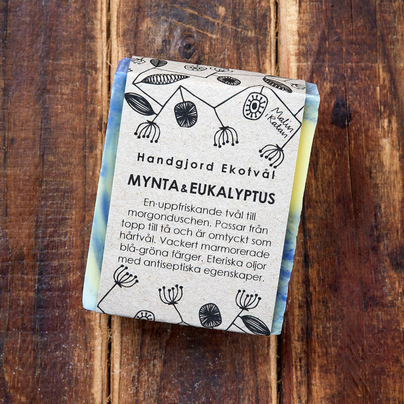 MALIN I RATAN feste Seife Minze & Eukalyptus
