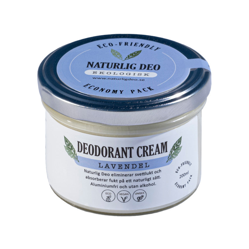 NATURLIG DEO Deocreme Lavendel, economy pack, 200 ml 