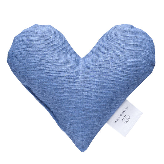 TERRIBLE TWINS Sweetheart Wärmekissen aus Leinen, hellblau, mit oder ohne Lavendel