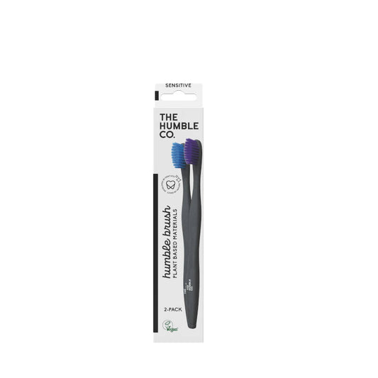 THE HUMBLE CO Plant based toothbrush / Zahnbürste aus Maisstärke, Sensitive, 2-Pack 