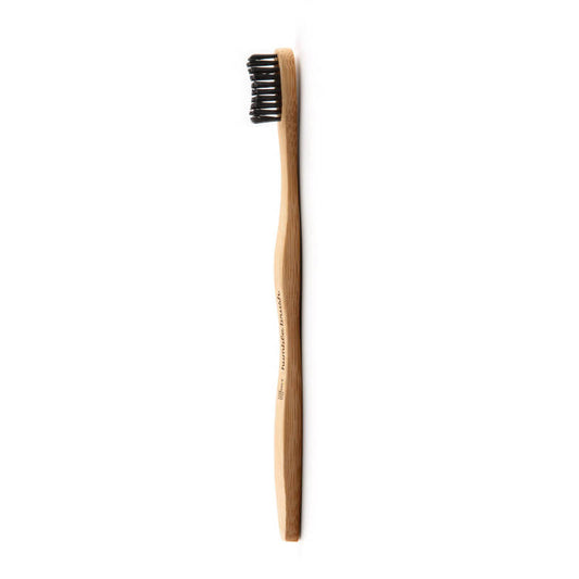 THE HUMBLE CO The Humble Brush. Zahnbürste aus Bambus, Soft. Schwarz. 