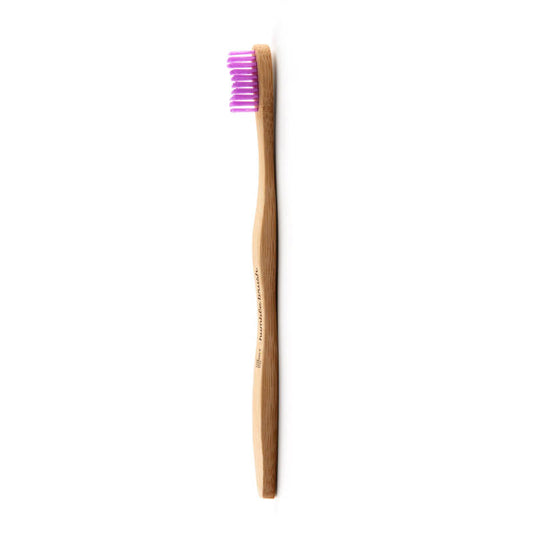 THE HUMBLE CO The Humble Brush. Zahnbürste aus Bambus, Soft. Lila.  