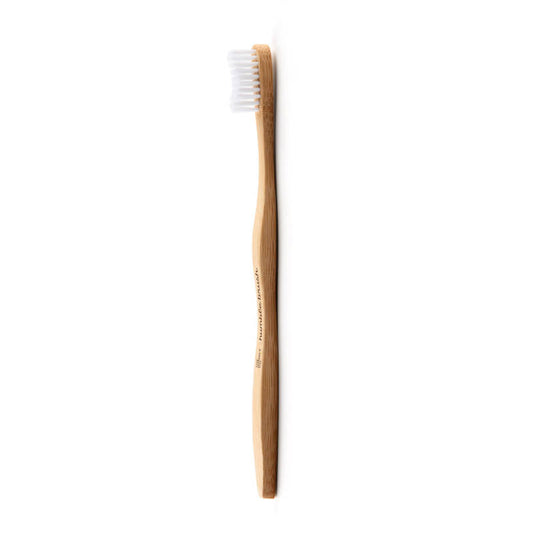 THE HUMBLE CO The Humble Brush. Zahnbürste aus Bambus, Soft. Weiß.  