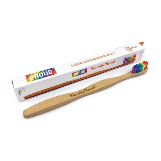 THE HUMBLE CO The Humble Brush. Zahnbürste aus Bambus, Soft. Proud edition. 