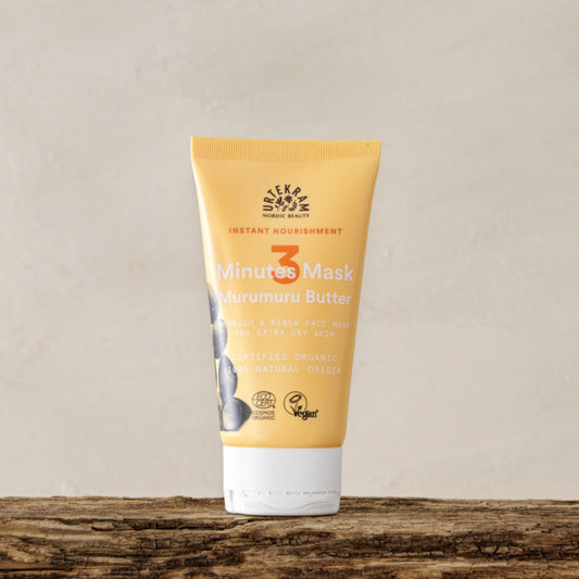 URTEKRAM 3 Minutes Face Mask, Murumuru Butter / nährende Gesichtsmaske