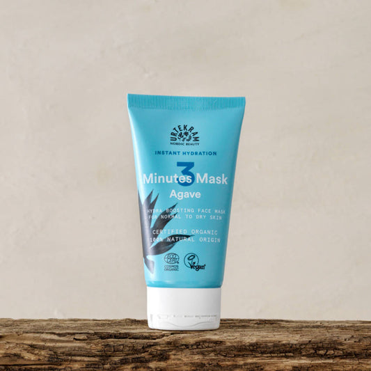 URTEKRAM 3 Minutes Face Maske, Agave / feuchtigkeitsspendende Gesichtsmaske
