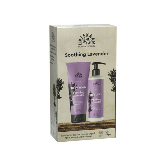 URTEKRAM Geschenkset, Soothing Lavender, Body Wash & Body Lotion