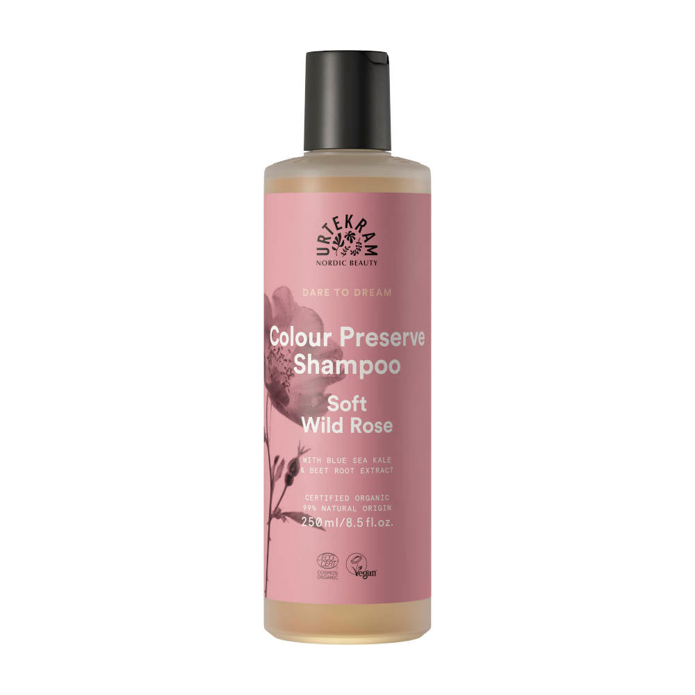 URTEKRAM Colour Preserve Shampoo, Soft Wild Rose