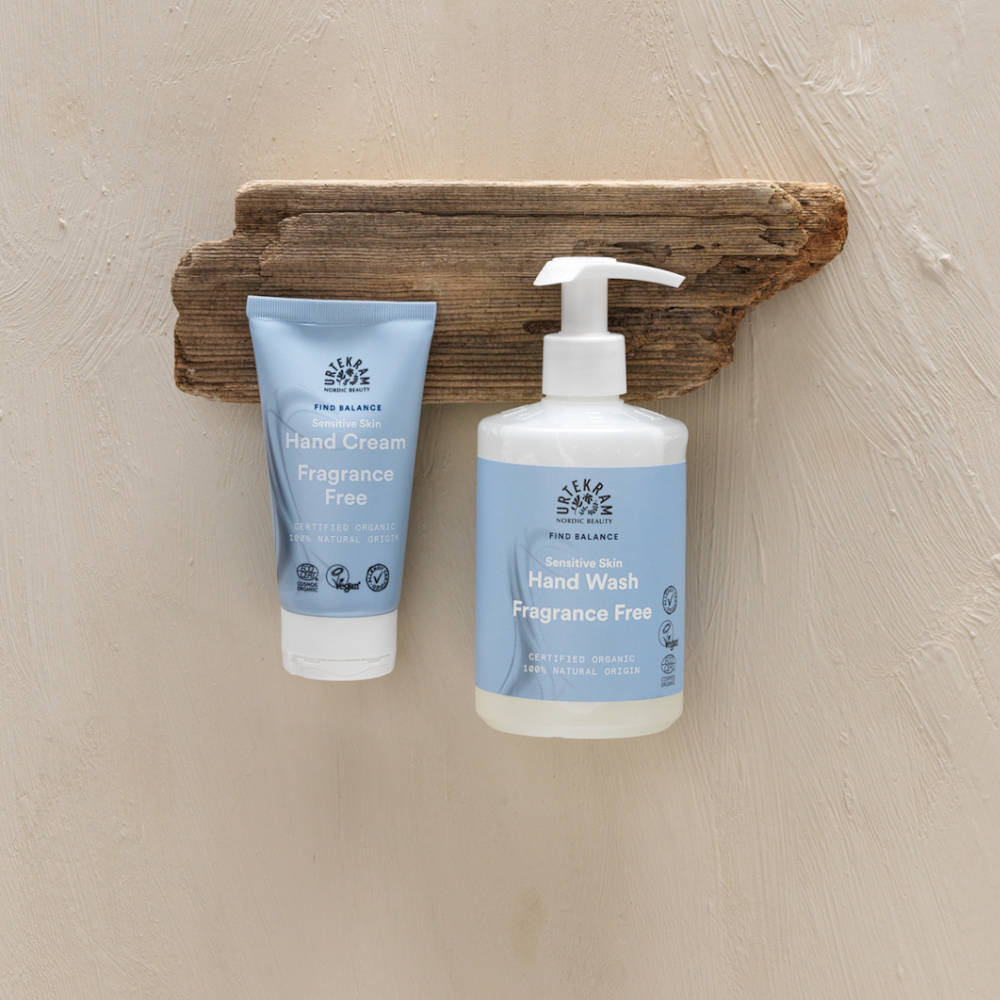URTEKRAM Hand Wash & Hand Cream, Fragrance Free