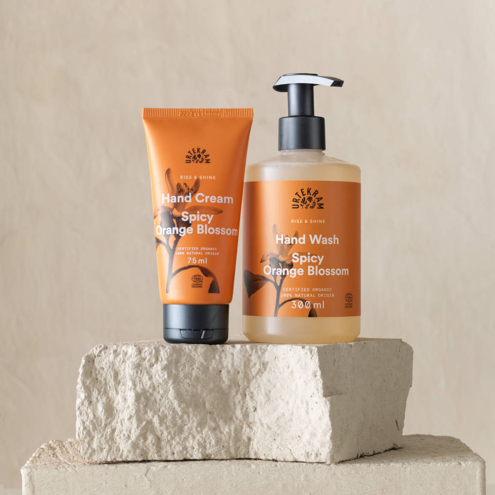 URTEKRAM Hand Wash & Hand Cream, Spicy Orange Blossom