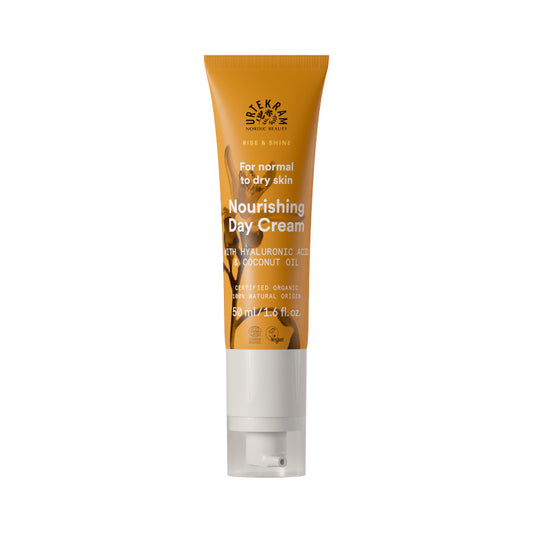 URTEKRAM Nourishing Day Cream with Hyaluronic Acid & Coconut Oil, Spicy Orange Blossom