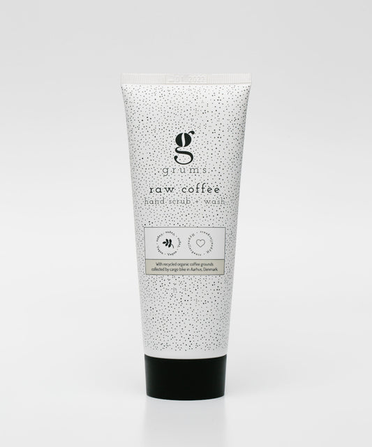GRUMS Raw Coffee Hand Scrub + Wash, Handpeeling + Seife