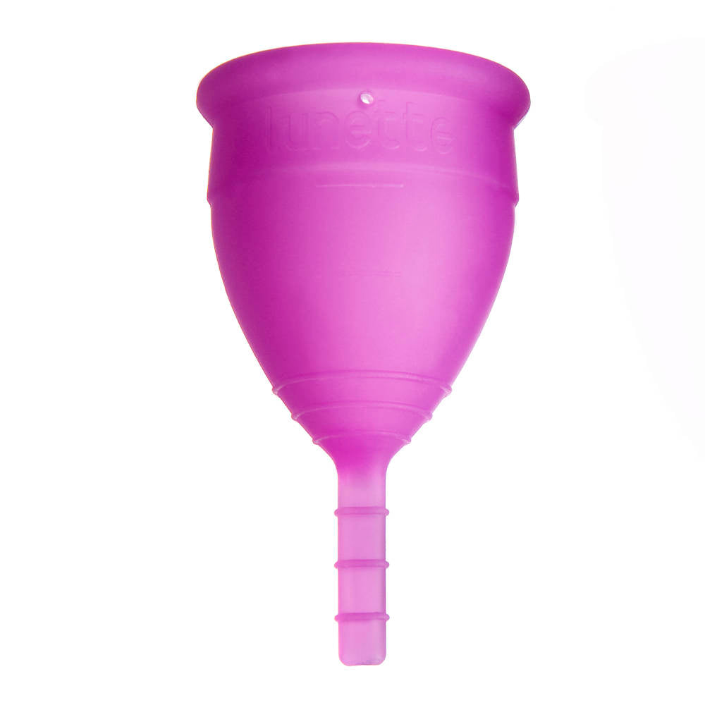 LUNETTE Menstruationskappe, Lila Modell 1  aus medizinischem Silikon